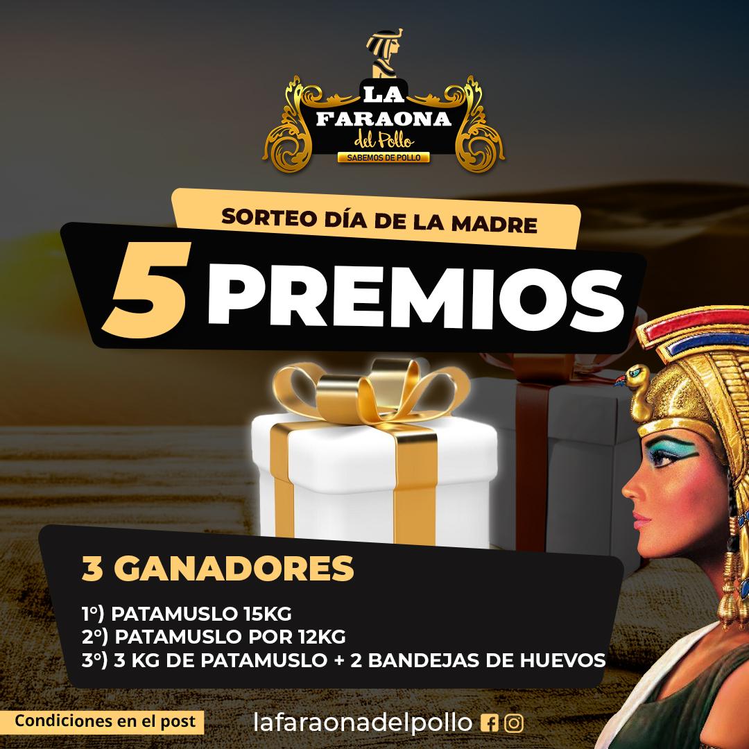 Posteo de sorteo — La Faraona del Pollo