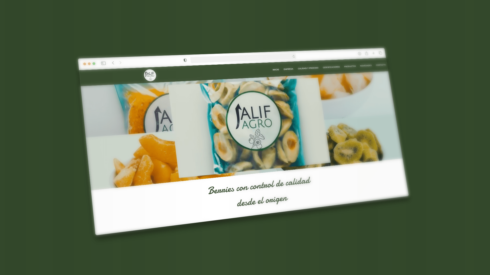Sitio web — Alif Agro