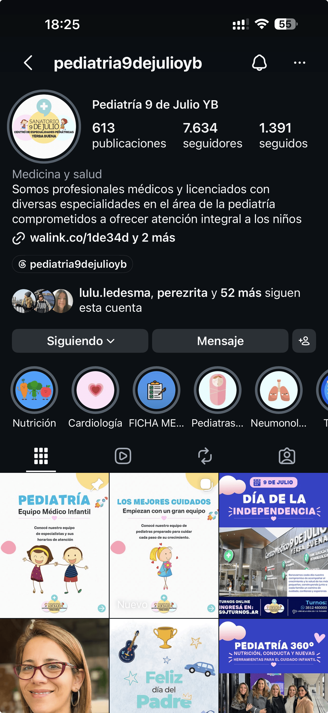 Identidad visual — Pediatría 9 de Julio